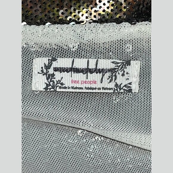 Free People  Sequin Sleeveless Shift Dress Women’s Size S - Picture 10 of 11